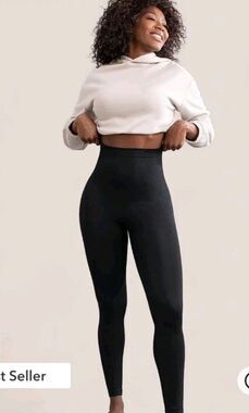 Empetua by Shapermint Womens L High Waisted Shaping Leggings Black 42075 90/10